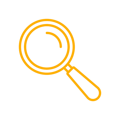 Animated magnifying glass
